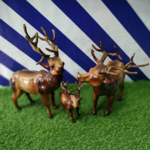 A Beautiful Leather Make Deer Family