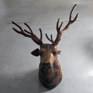 Leather Make Hanging Deer Head