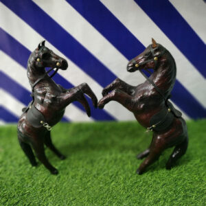 Two Horses in Leg High Position